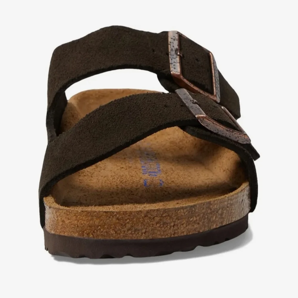 Birkenstock Arizona Soft Footbed Suede Unisex Sandal Mocha 44R EUC - Picture 3 of 8
